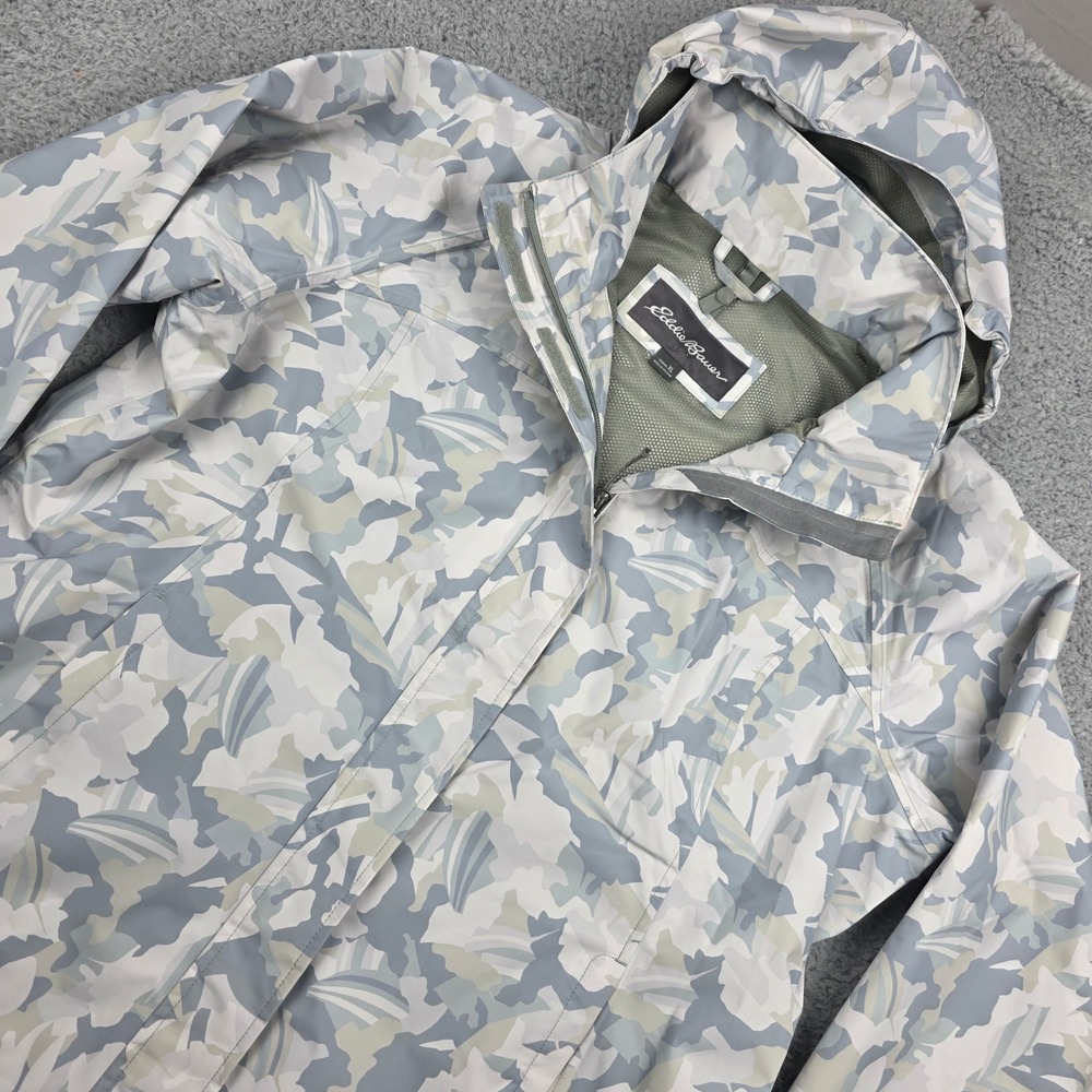 Eddie Bauer Womens XL Weather Resistant Camo‎ Hooded Jacket Weather Edge